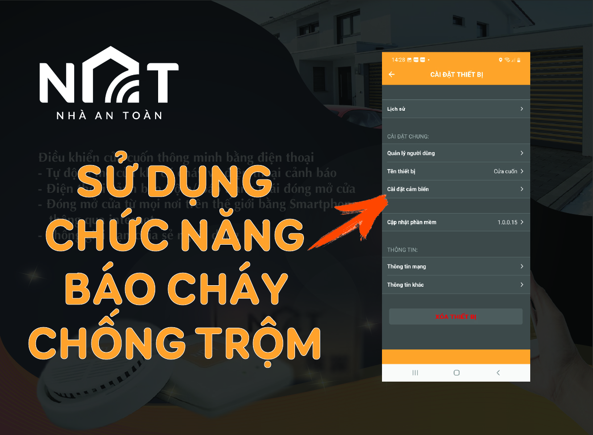 Tính năng an toàn, báo cháy, báo trộm.
